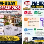 PM UDAY 75% rebate 2026 for MCD property regularisation in Delhi